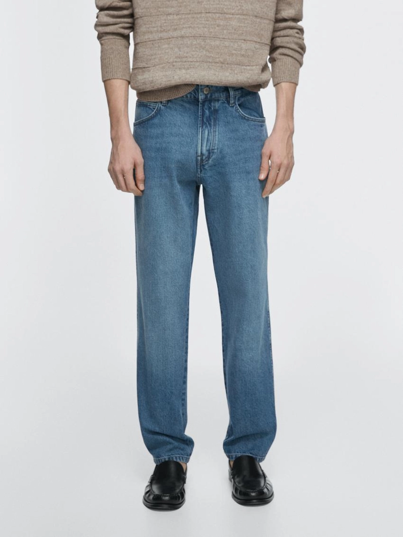 Джинсы с зауженным кроем massimo dutti