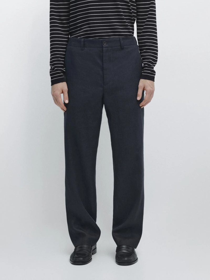 Легкие льняные брюки