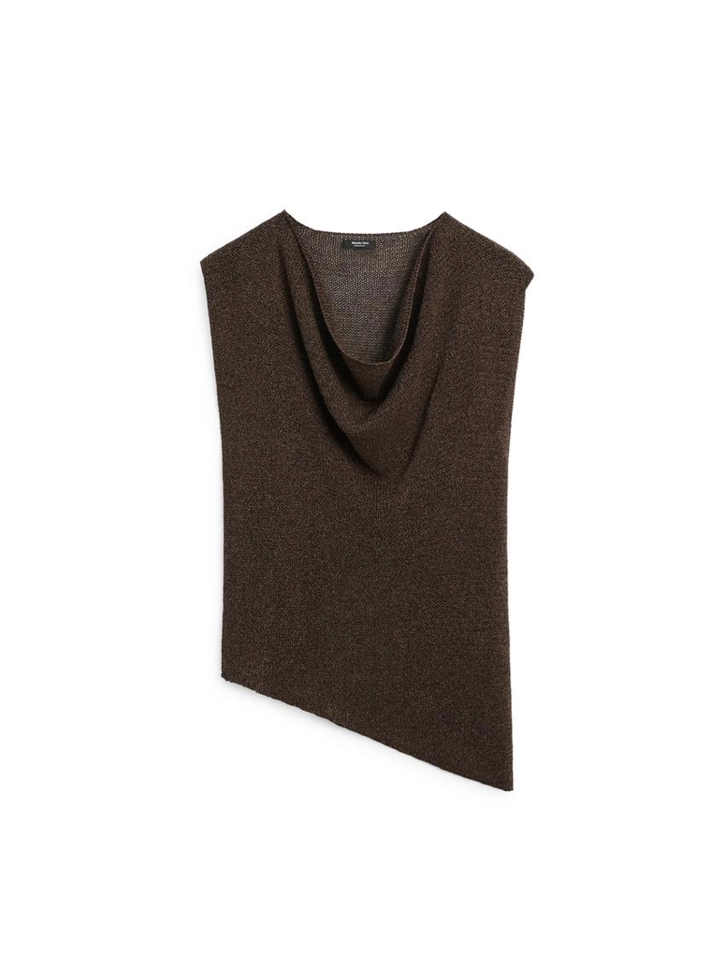 Топ с асимметричным воротником