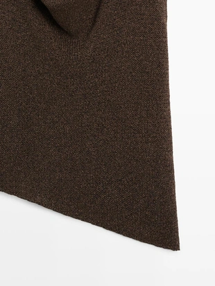 Топ с асимметричным воротником- Заказать в России