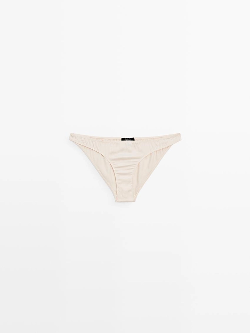 Трусики из шелкового микса с атласным блеском