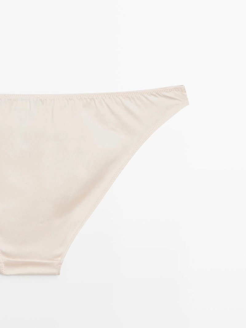 Трусики из шелкового микса с атласным блеском