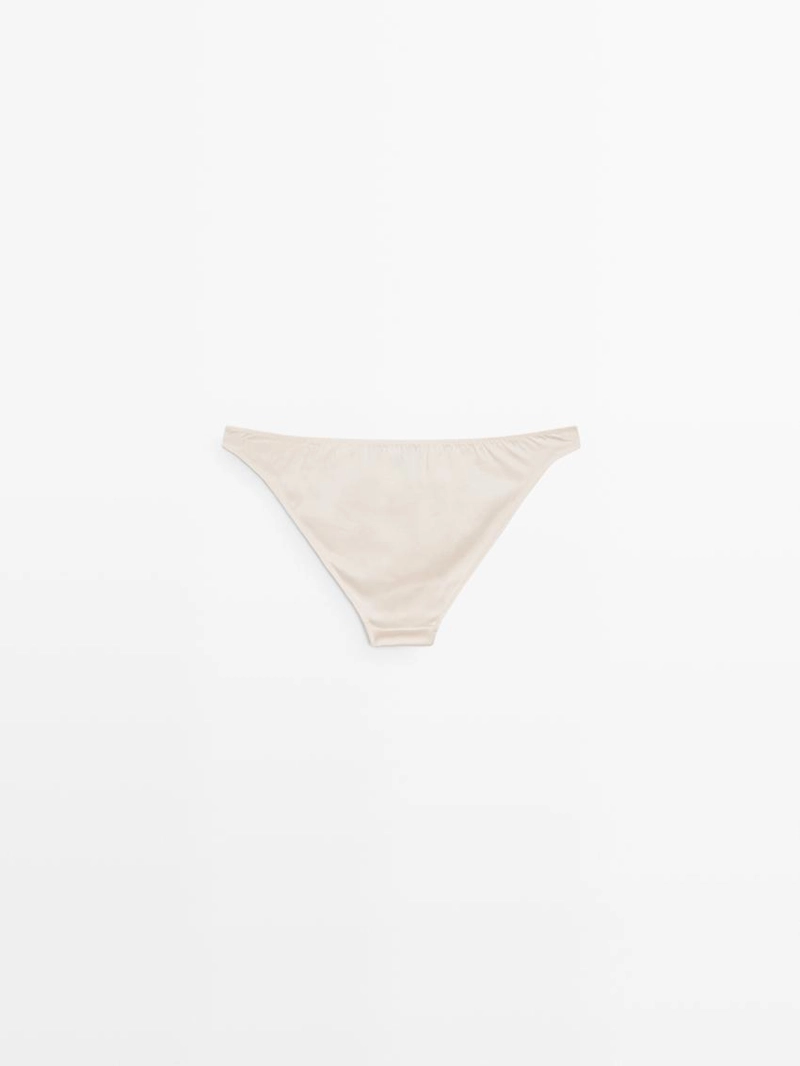 Трусики из шелкового микса с атласным блеском