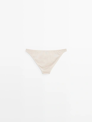 Трусики из шелкового микса с атласным блеском- Заказать в России