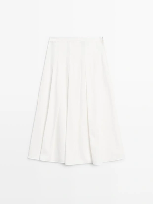 Юбка миди с объемными складками- Заказать в России