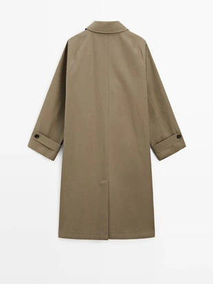 Пальто оверсайз с клетчатой подкладкой- Заказать в России