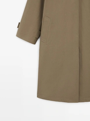 Пальто оверсайз с клетчатой подкладкой- Заказать в России