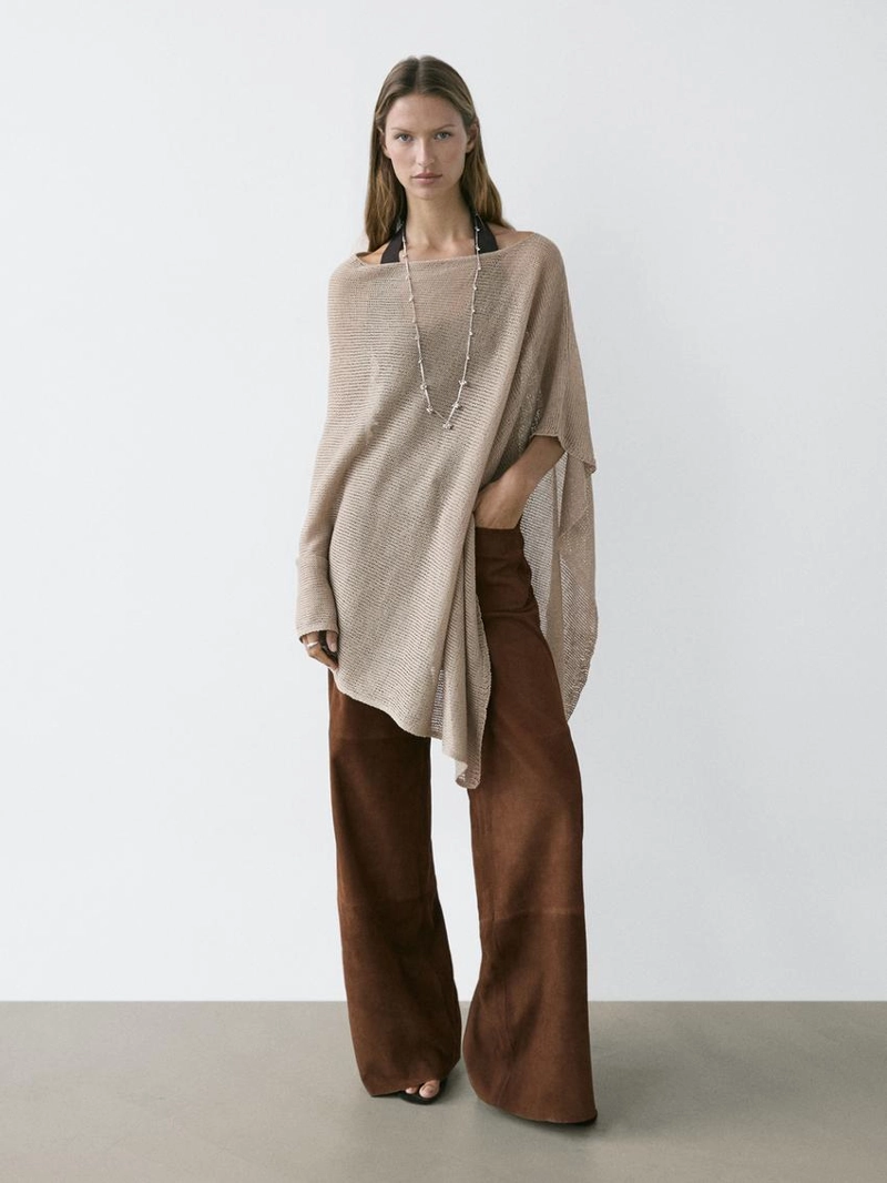 Полупальто из льняной смесовой ткани