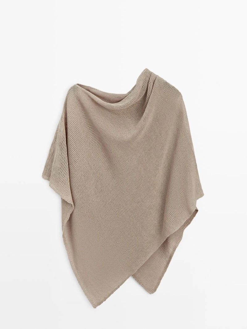 Полупальто из льняной смесовой ткани