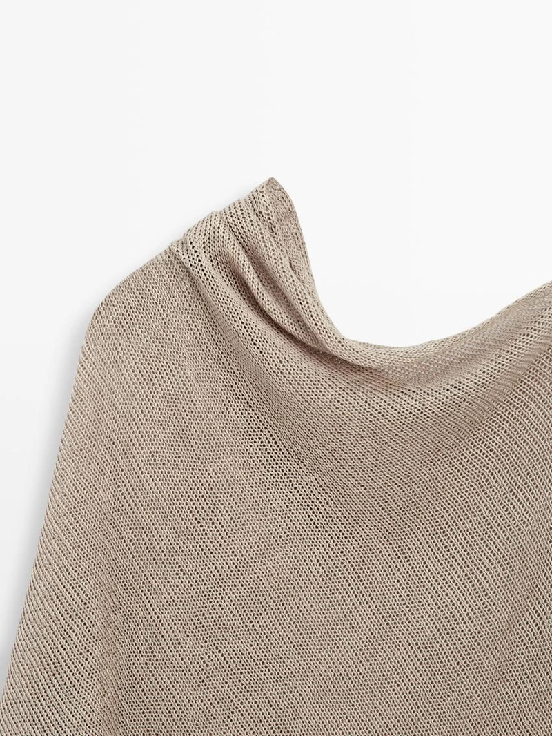 Полупальто из льняной смесовой ткани