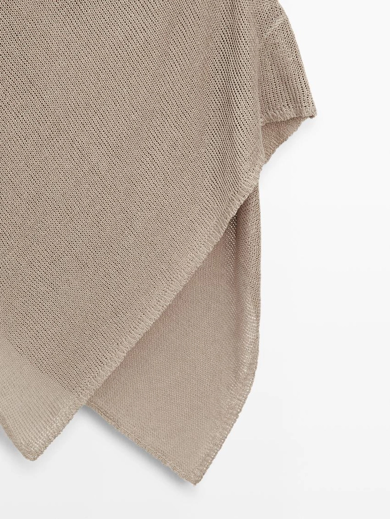 Полупальто из льняной смесовой ткани