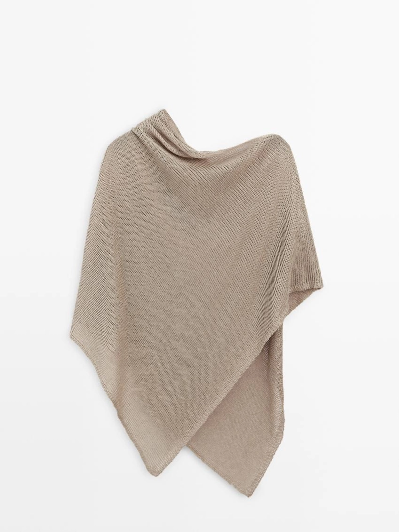 Полупальто из льняной смесовой ткани