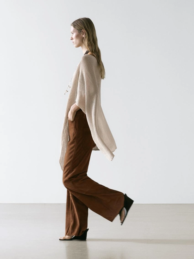 Полупальто из льняной смесовой ткани