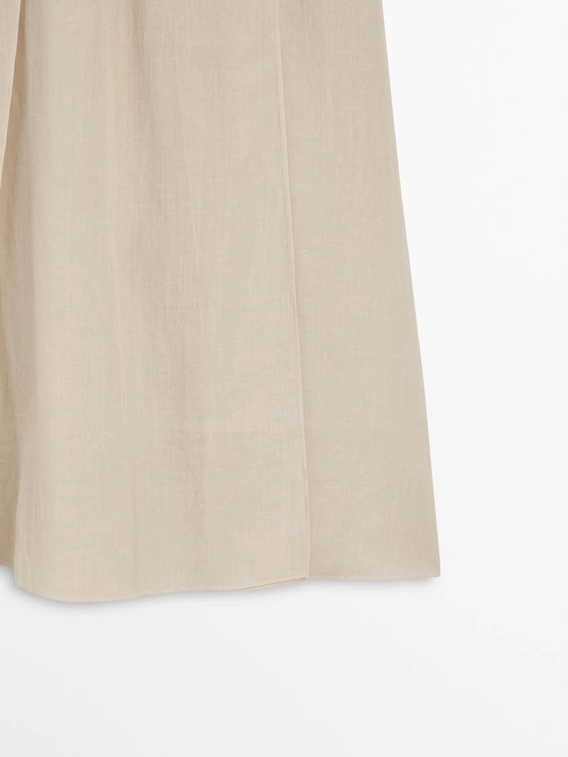 Юбка миди из смесового шелка