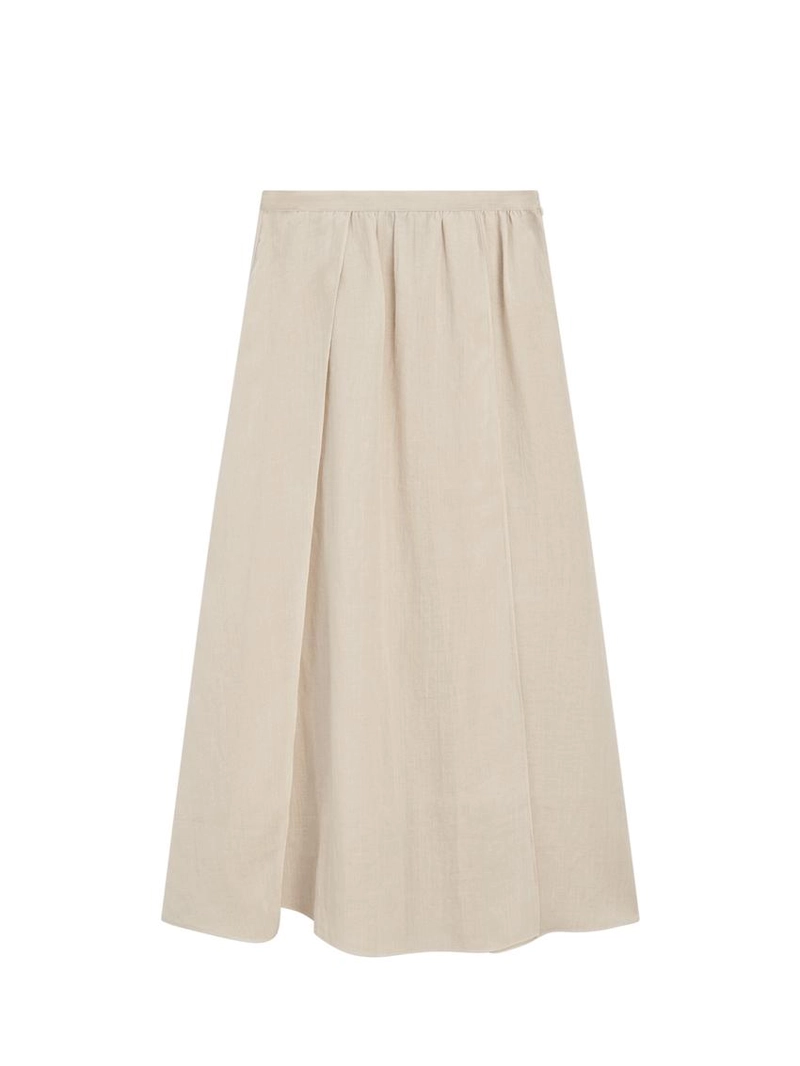 Юбка миди из смесового шелка