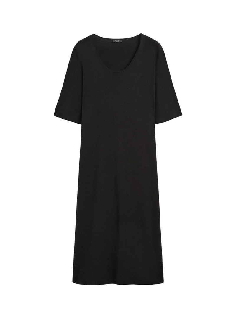 Платье миди с деталями на рукавах