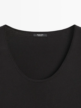 Платье миди с деталями на рукавах- Заказать в России