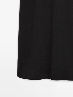 Платье миди с деталями на рукавах- Заказать в России