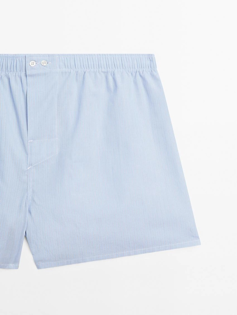 Полосатые печатные боксеры