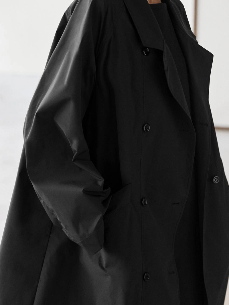 Технический двубортный тренчкот