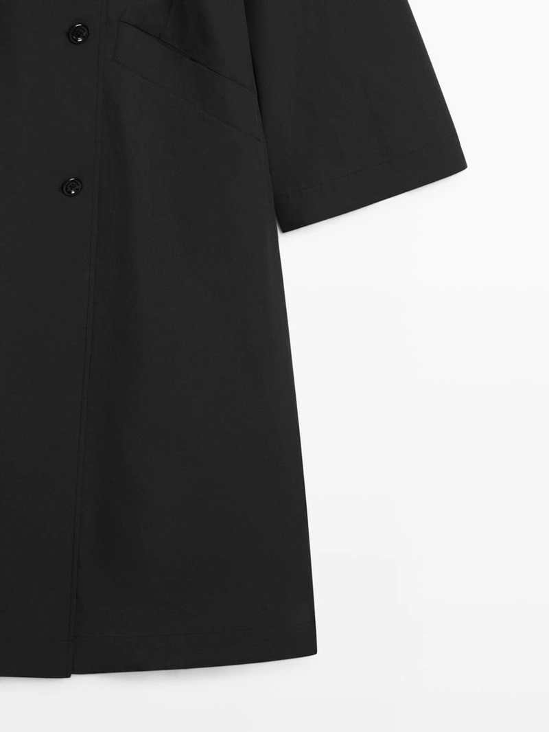 Технический двубортный тренчкот