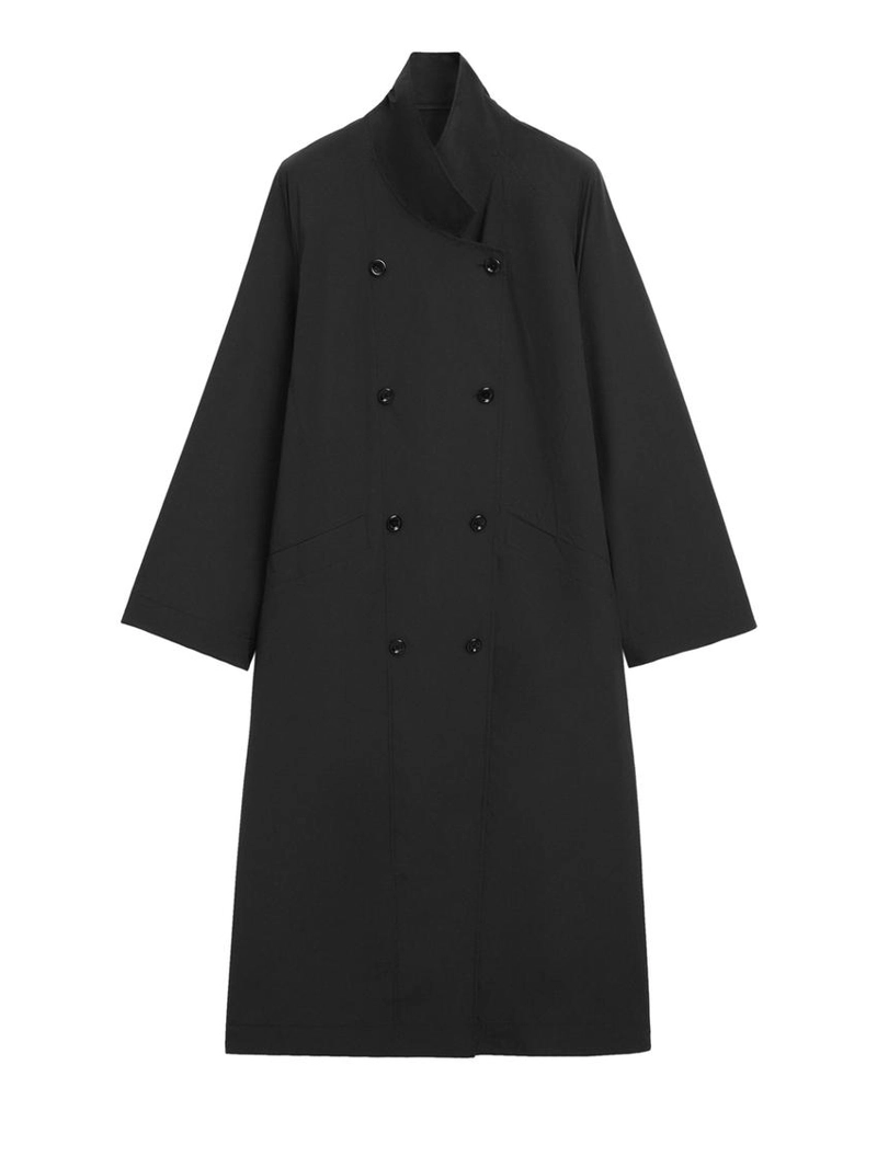 Технический двубортный тренчкот