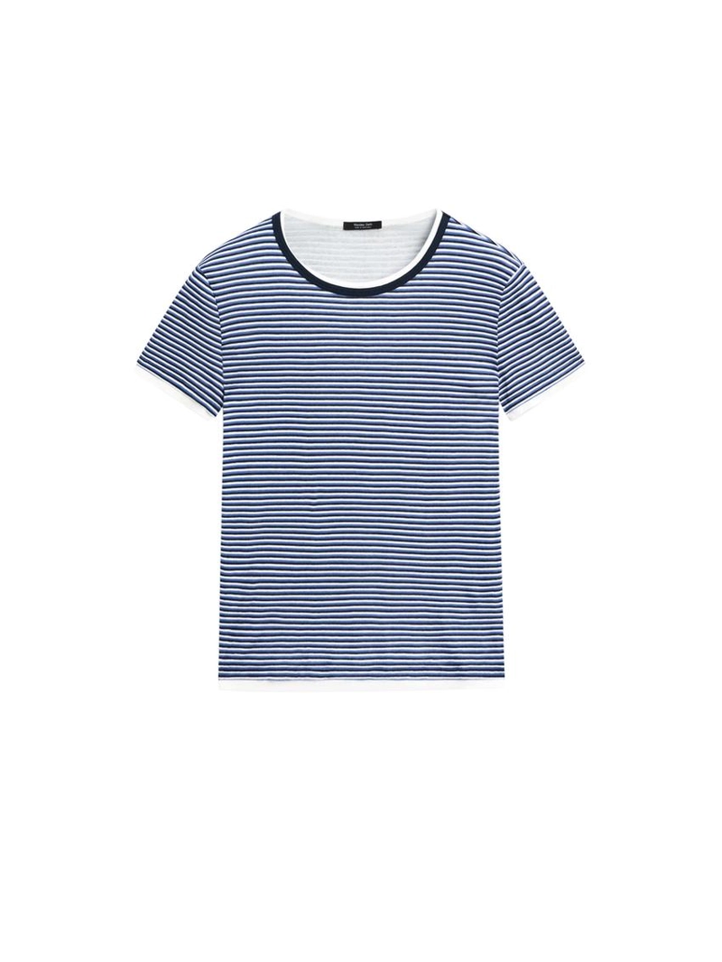 Футболка в полоску с коротким рукавом