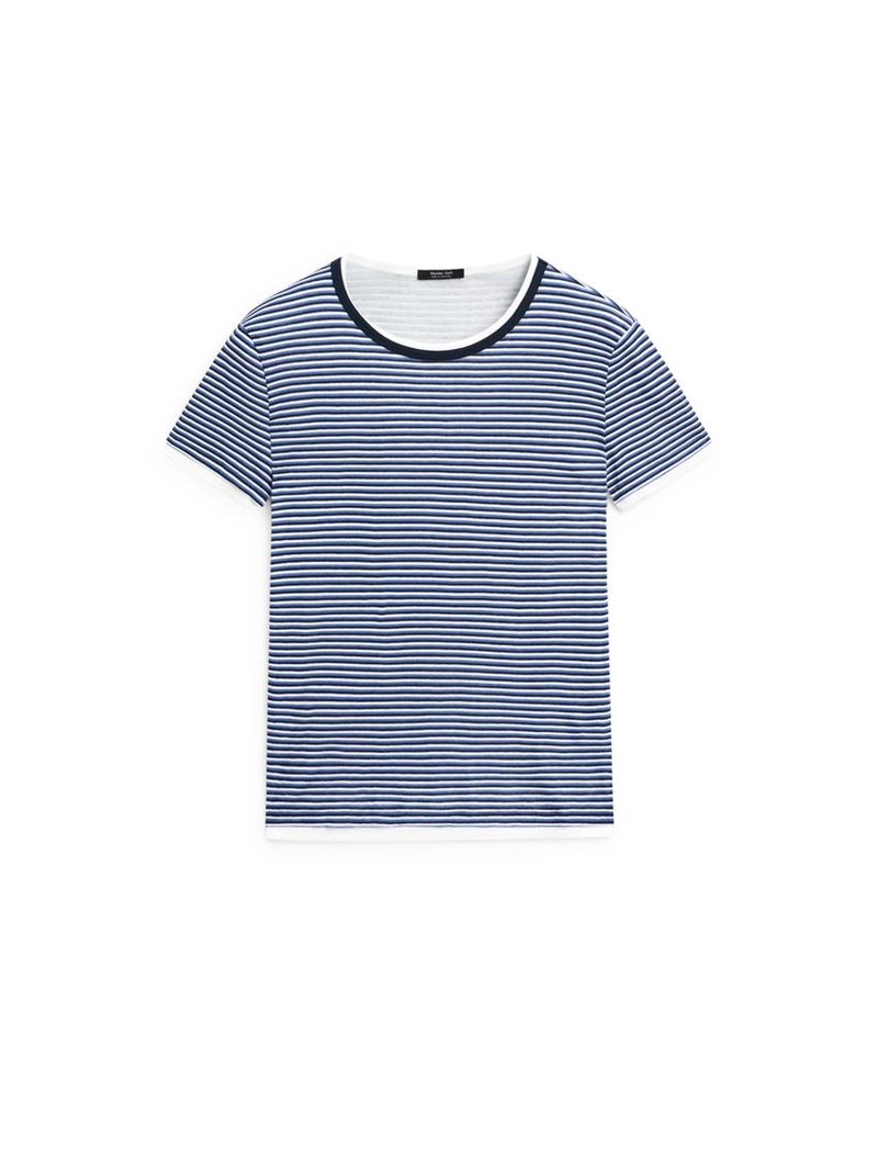 Футболка в полоску с коротким рукавом