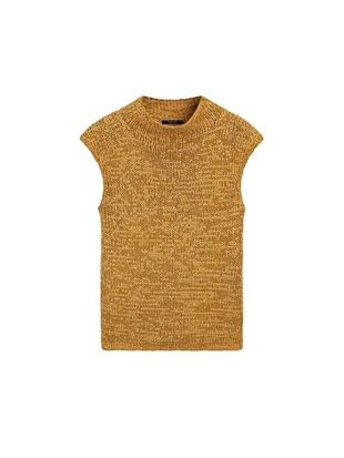 Топ из хлопкового микса в грубой вязке- Заказать в России