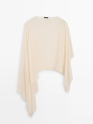 Косынка из шелка с асимметричным кроем- Заказать в России