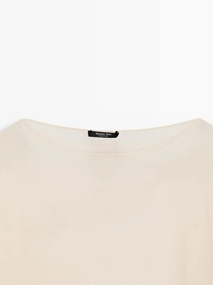 Косынка из шелка с асимметричным кроем- Заказать в России