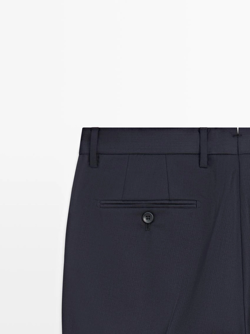 Брюки для костюма из шерсти