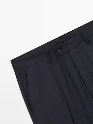 Брюки для костюма из шерсти- Заказать в России