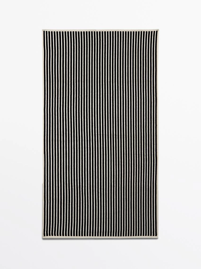 Полотенце из хлопка в полоску