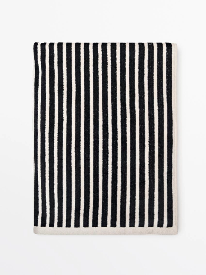 Полотенце из хлопка в полоску