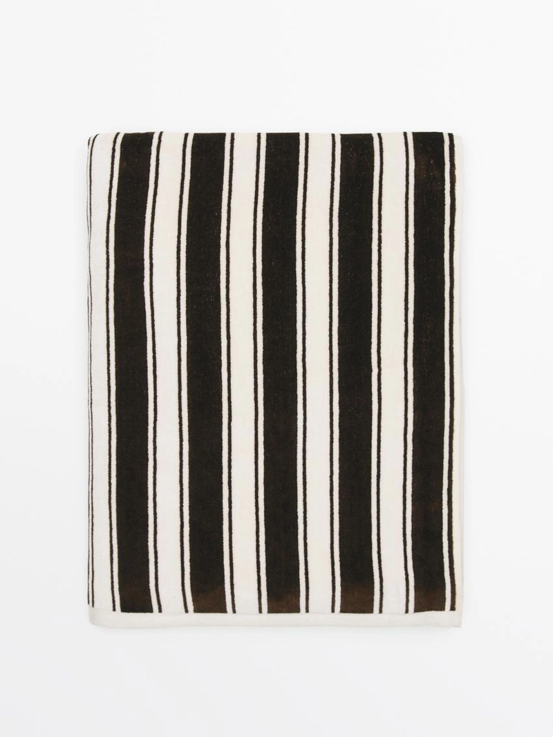 Полотенце из хлопка в полоску