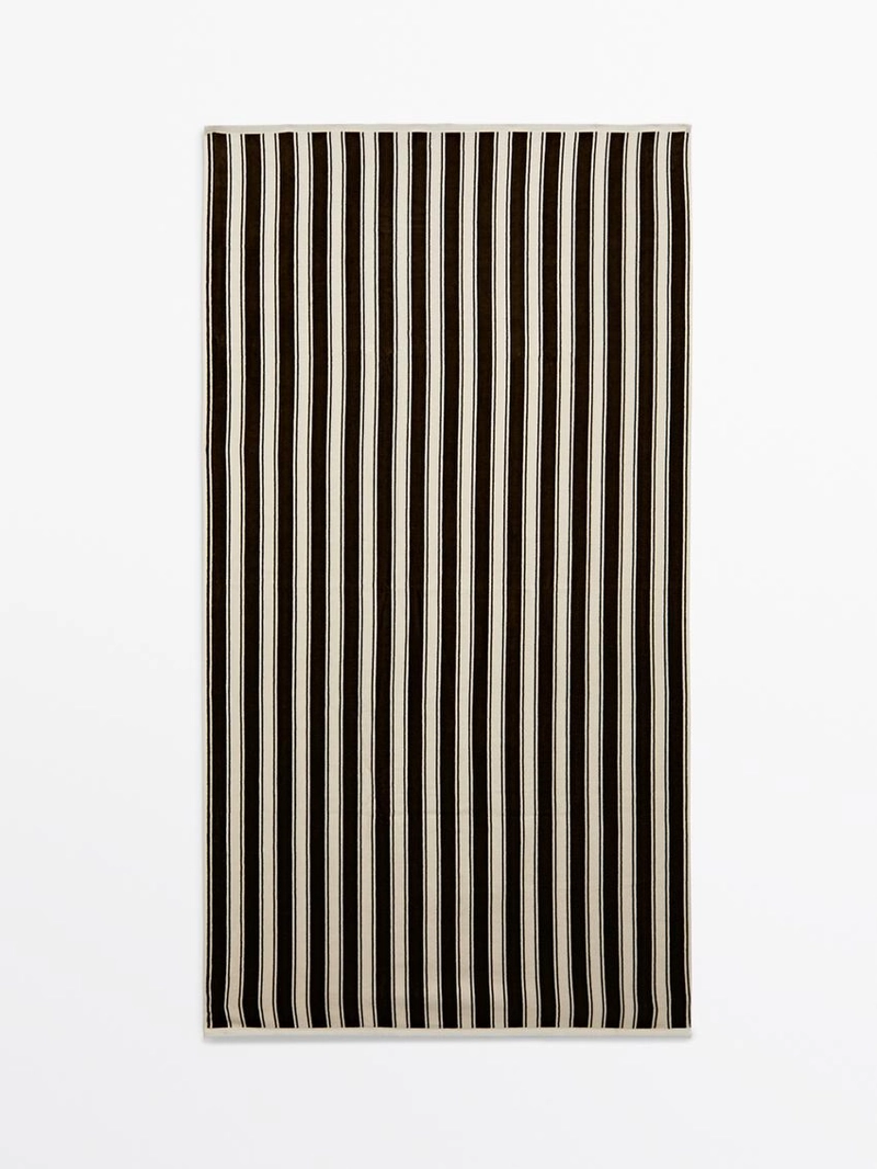 Полотенце из хлопка в полоску