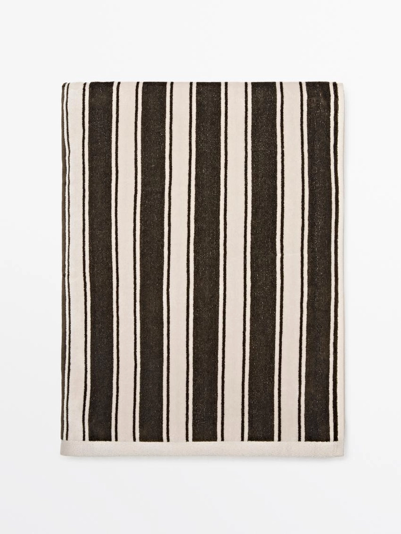 Полотенце из хлопка в полоску