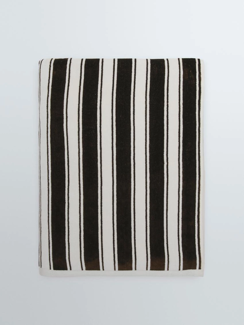 Полотенце из хлопка в полоску