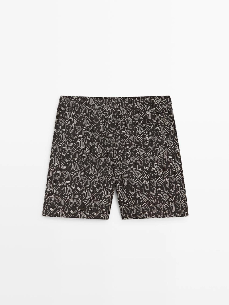 Плавки с абстрактным узором