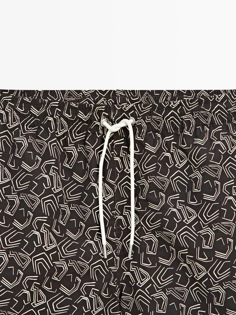 Плавки с абстрактным узором