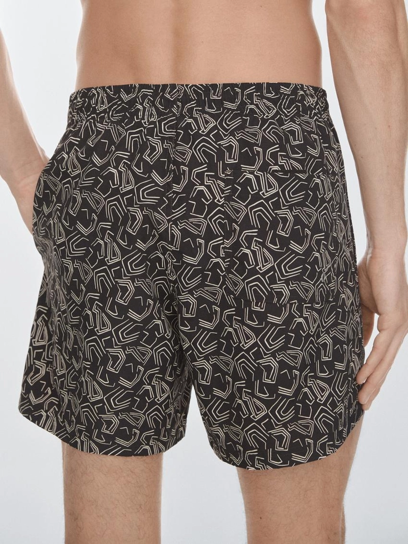 Плавки с абстрактным узором