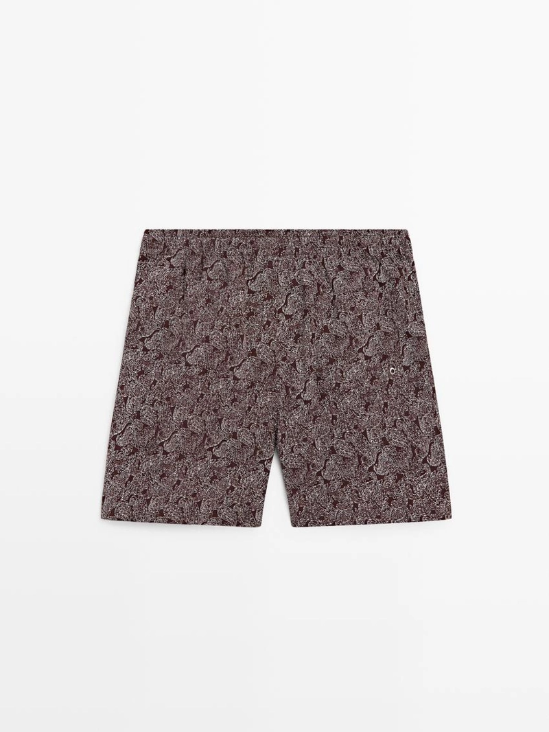 Плавки с разноцветным орнаментом paisley