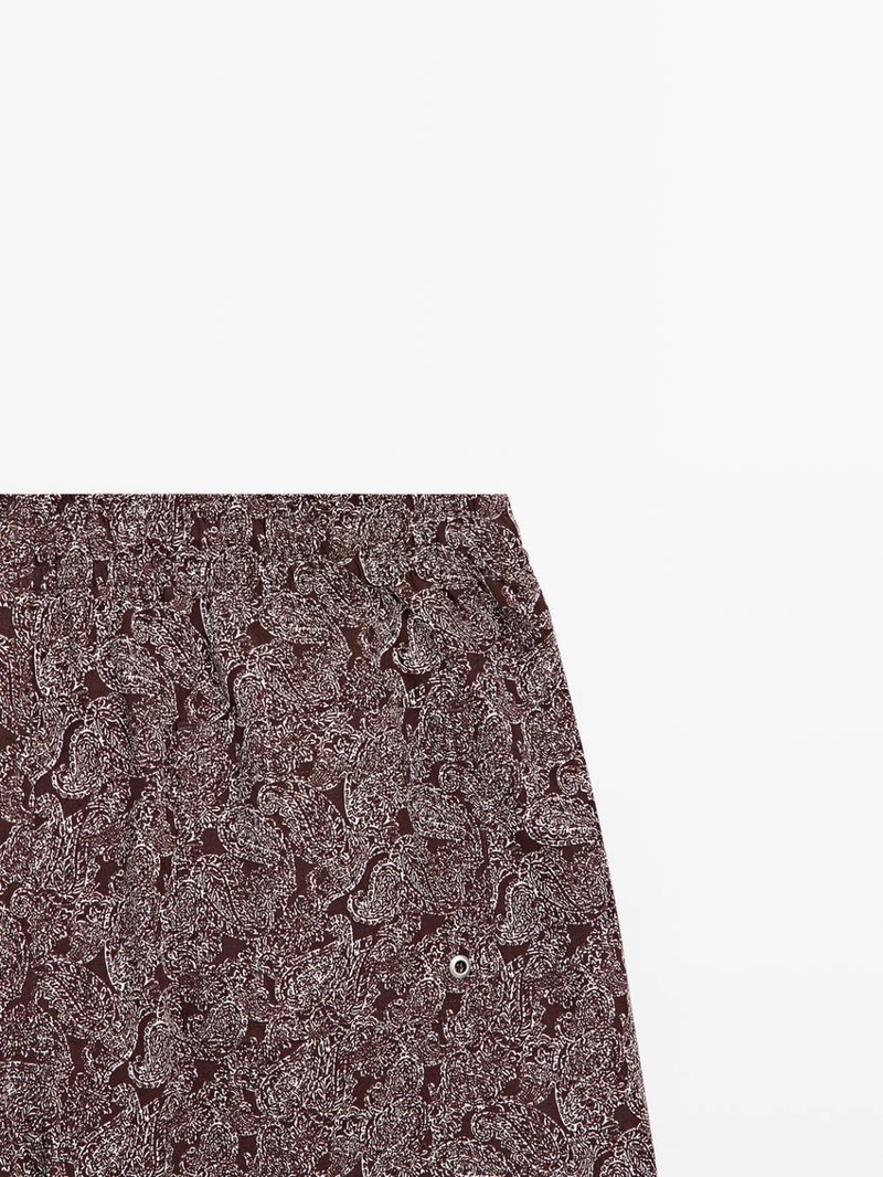 Плавки с разноцветным орнаментом paisley