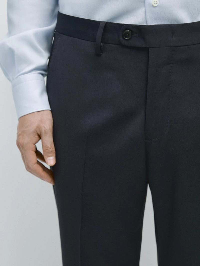 Брюки-костюм из шерсти