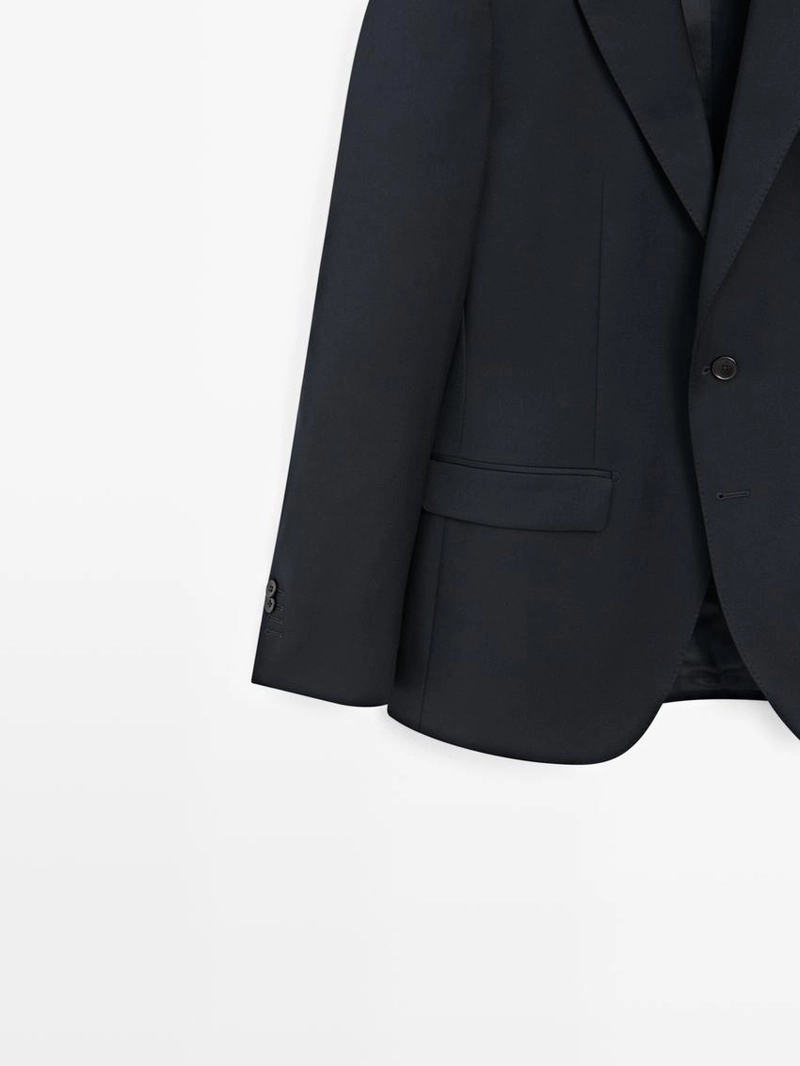 Шерстяной пиджак для костюма