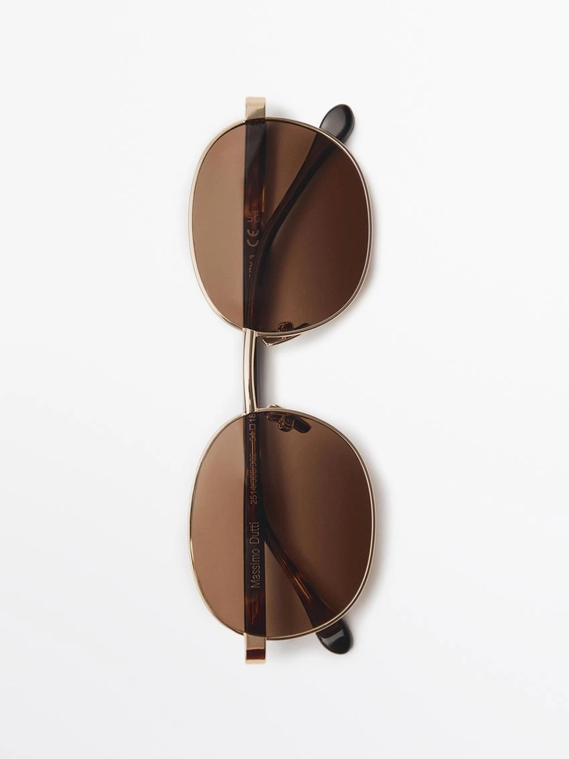 Солнечные очки с круглой оправой под пантеру из металла