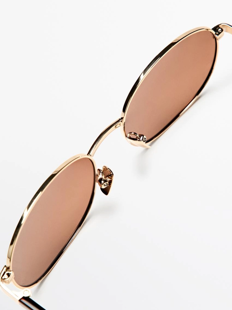 Солнечные очки с круглой оправой под пантеру из металла