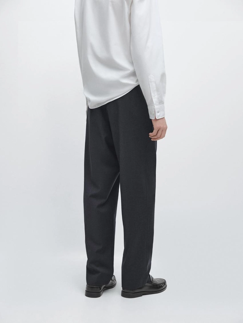 Брюки из шерсти в клетку