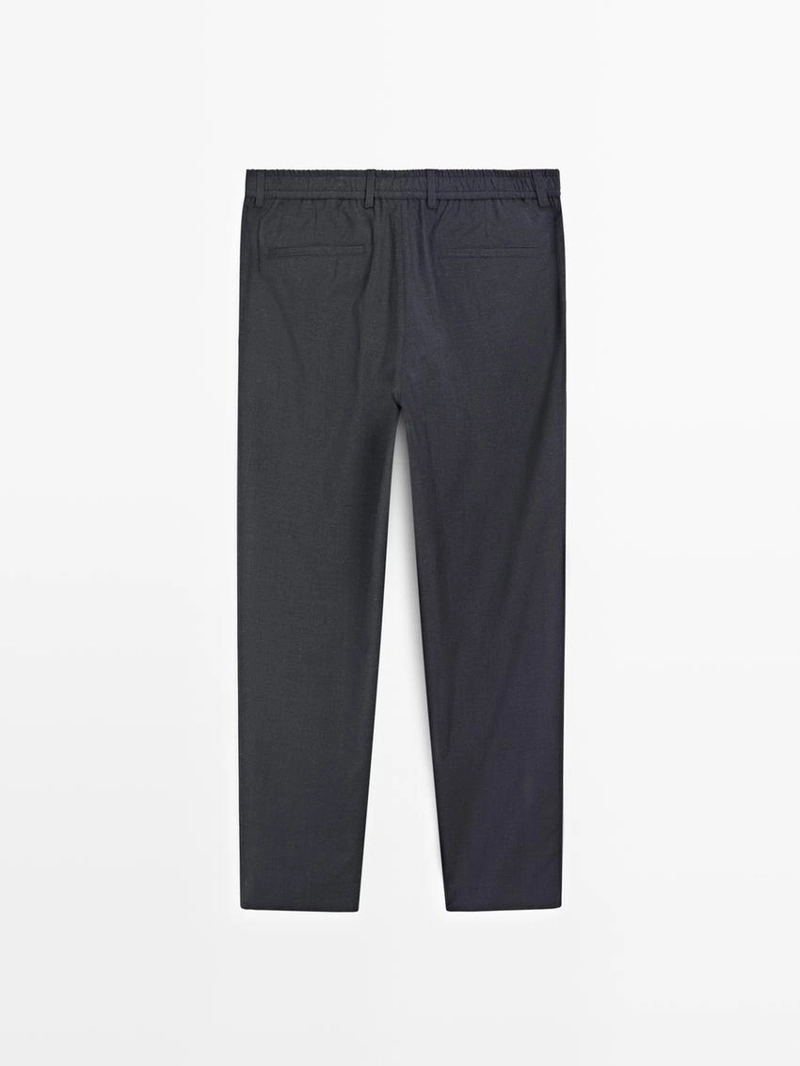 Брюки из шерсти в клетку